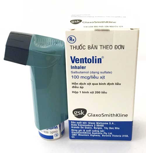 Tác dụng của thuốc xịt hen suyễn Ventolin